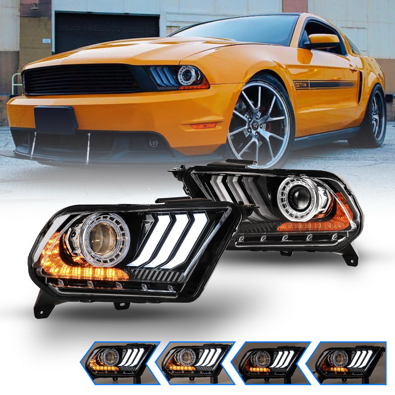 Winjet Mustang Headlights 2010-2014