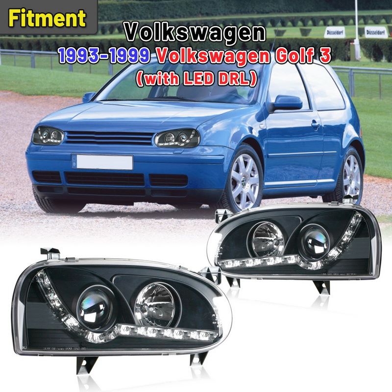 Volkswagen Golf 3 Headlights