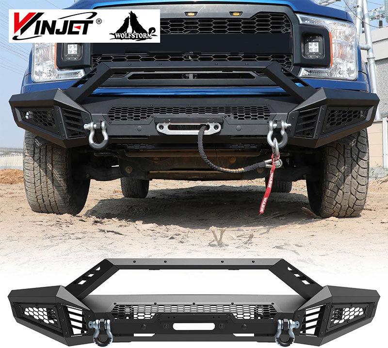 Ford F150 2018-2020 2021-2023 Peças de reposição Atacado blindagem off-road protetor frontal para-choque dianteiro de aço