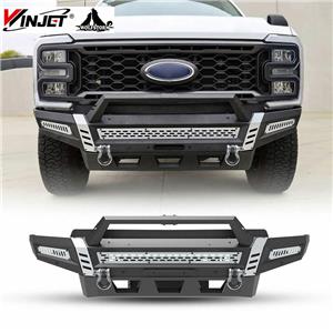 Ford F250 F350 2017-2022 permite pintura DIY em para-lamas laterais + para-choque dianteiro, para-choque de aço