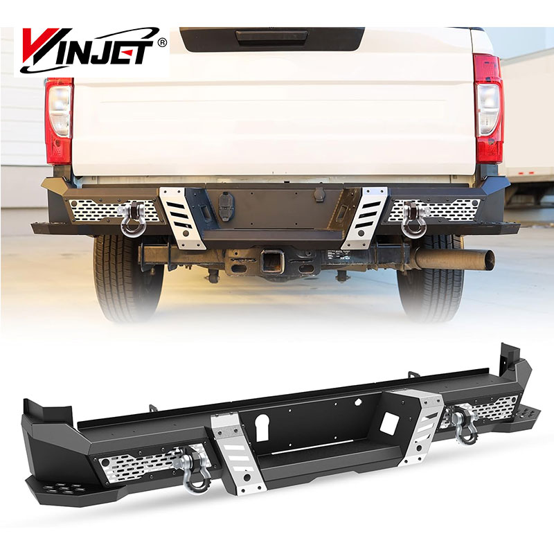 Ford F-250 2017–2022 HD Steel 2 D-Ring Abschlepphaken Schäkel Pod Light 2 PCS Winjet Heckstoßstange