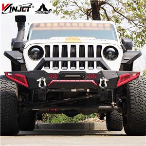 for 2018-2023 Wrangler JL 4x4 off-road body armor Bull bar 2 Stage Black Powder Coated Heavy Duty guard bumper bull bar