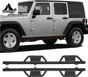 Wrangler JK JL JT 2007-2018 4 Kapılı Kamyon Yan Basamak Çubukları Dayanıklı Çelik Yan Basamaklar yan barlar koşu tahtaları