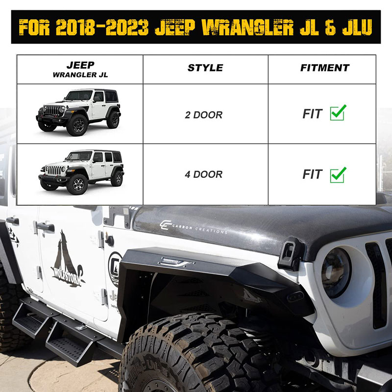 Comprar Guardabarros delanteros y traseros de acero con recubrimiento en polvo texturizado negro para todoterreno Jeep JL 2018-2020, Guardabarros delanteros y traseros de acero con recubrimiento en polvo texturizado negro para todoterreno Jeep JL 2018-2020 Precios, Guardabarros delanteros y traseros de acero con recubrimiento en polvo texturizado negro para todoterreno Jeep JL 2018-2020 Marcas, Guardabarros delanteros y traseros de acero con recubrimiento en polvo texturizado negro para todoterreno Jeep JL 2018-2020 Fabricante, Guardabarros delanteros y traseros de acero con recubrimiento en polvo texturizado negro para todoterreno Jeep JL 2018-2020 Citas, Guardabarros delanteros y traseros de acero con recubrimiento en polvo texturizado negro para todoterreno Jeep JL 2018-2020 Empresa.