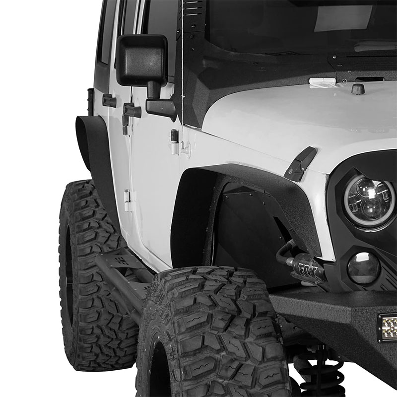 For 2007-2018 Jeep Wrangler JK JKU pickup truck retrofitting Factory Direct Sale Vehicle Accessories Exterior Parts Metal Fender Flares