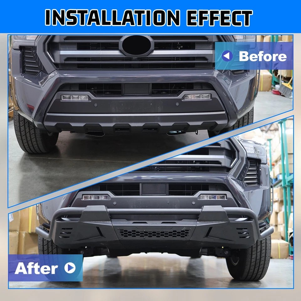 Front Bumper for 2024-2025 toyota tacoma black texuture powder coate nudge bar front bumper bull bar