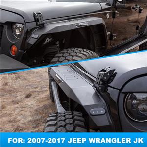 За Джип Wrangler Дж. К. Джъстин Куинсън 2007-2018, резервни части за предни и задни калници Мито Стомана, два чифта калници