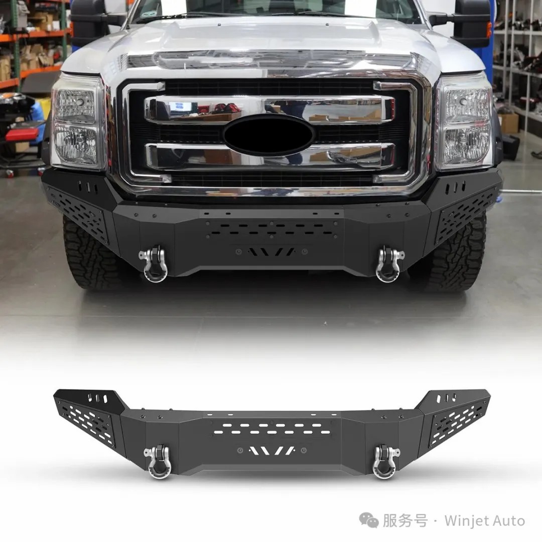 2011-2016 Ford F-250 F-350 simplicity robust style front bumper with small upper bull bar able extra a which plate