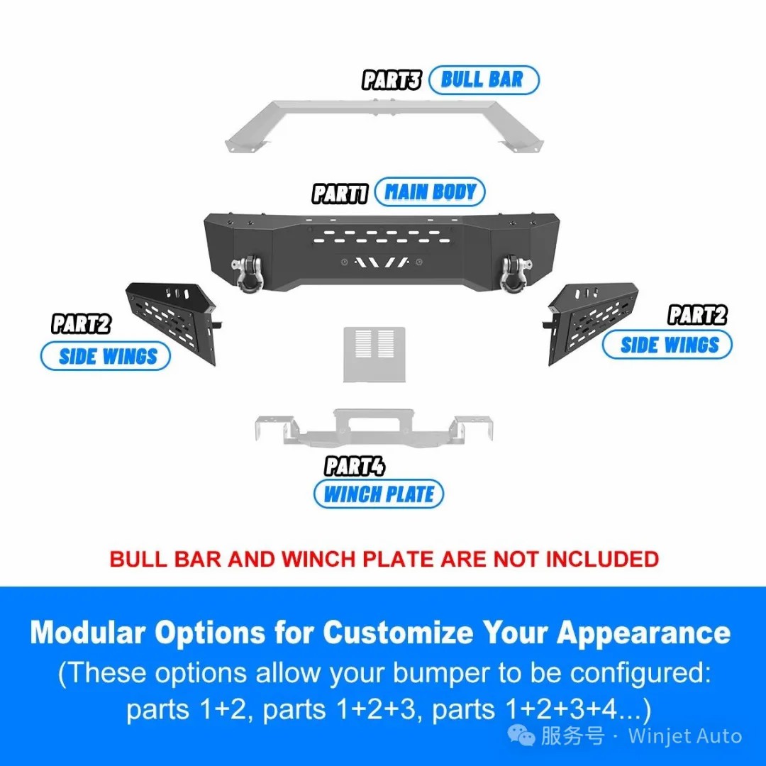 2011-2016 Ford F-250 F-350 simplicity robust style front bumper with small upper bull bar able extra a which plate