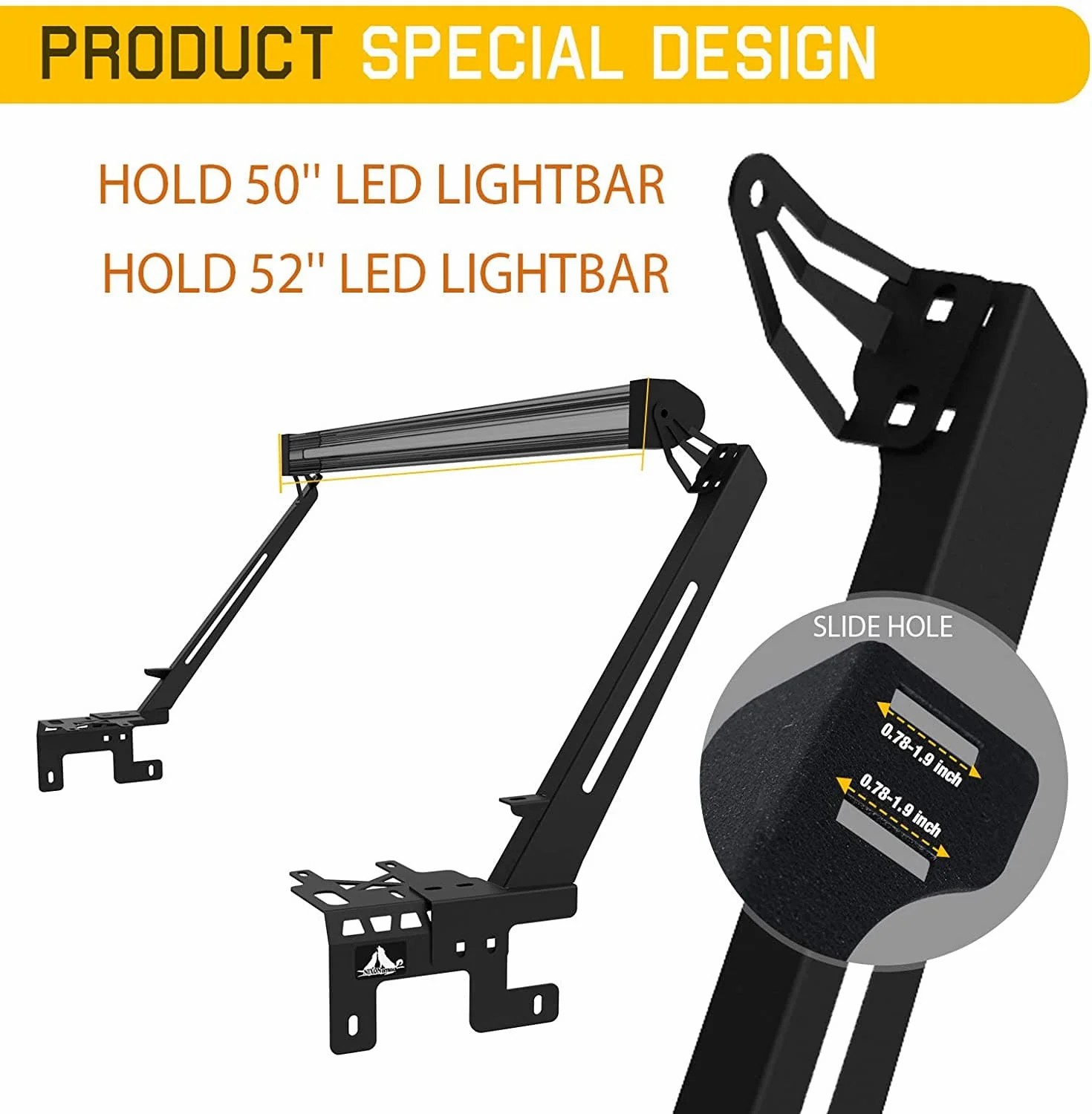 for 2018-2025 JEEP JL JT steel bolt-on light rack of A-pillar light bracket of A-pillar