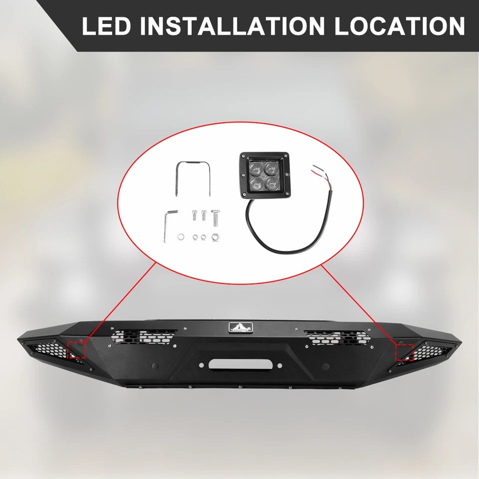 for 2021-2024 Ford Rronco 4X4 off-road modification accessories front bumper bull bar