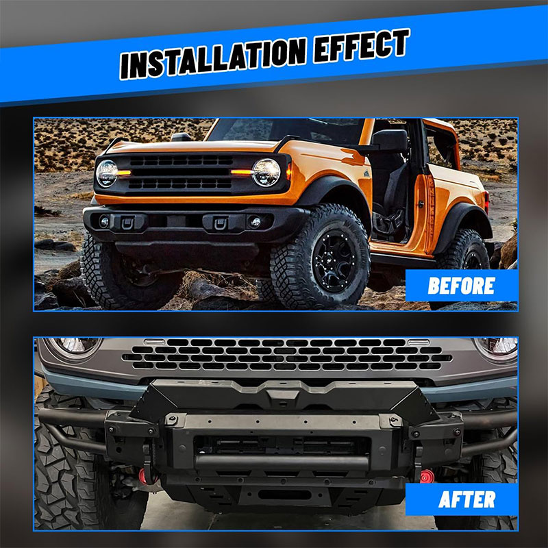 for F-150 2021-2025 Ford Bronco 4X4 replacement auto accessories tubular bumper bull bar