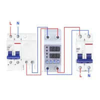 AVP 100A Elektronischer Überspannungsschutz mit zwei Displays