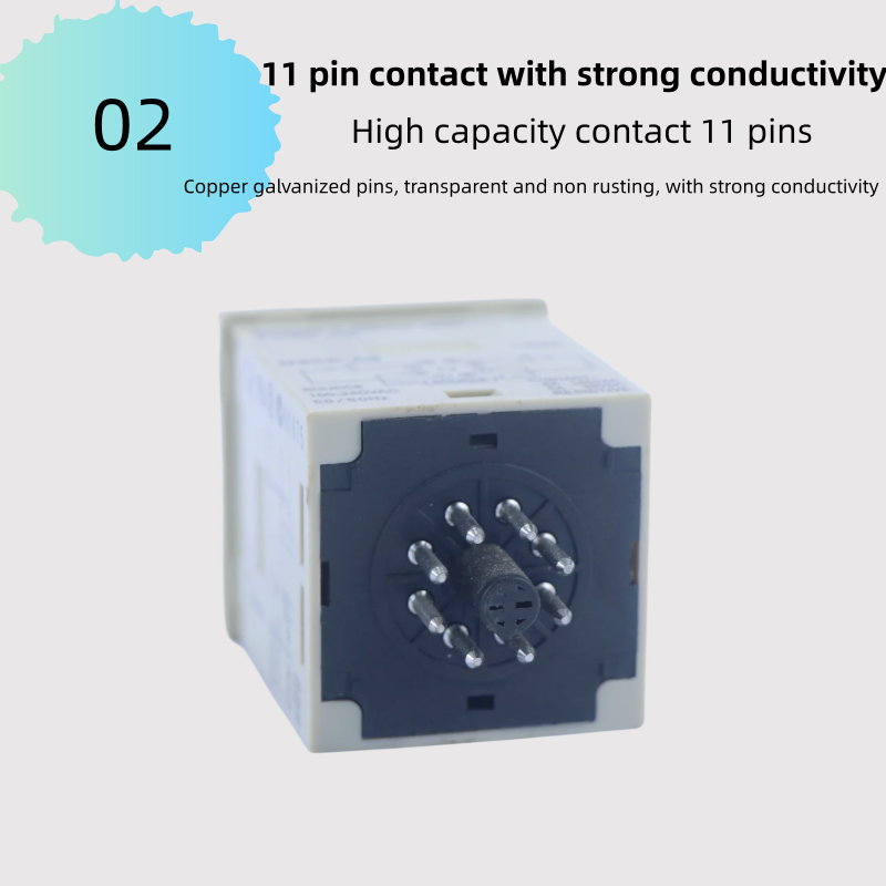 H3CR A 11 Pin Pointer Rotation Time Relay Delay Timer