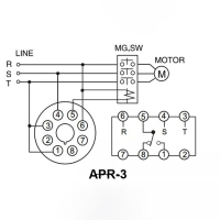 APR-3 Electrical Time Relay Counter Relays Phase Sequence Knob Timer Relay with Socket Base programme Twin Timer