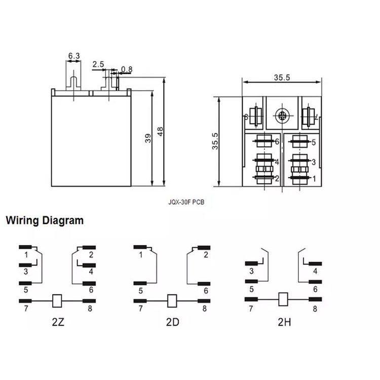 High cost performance JQX-30F small relay electromagnetic relay 30A high-power relay