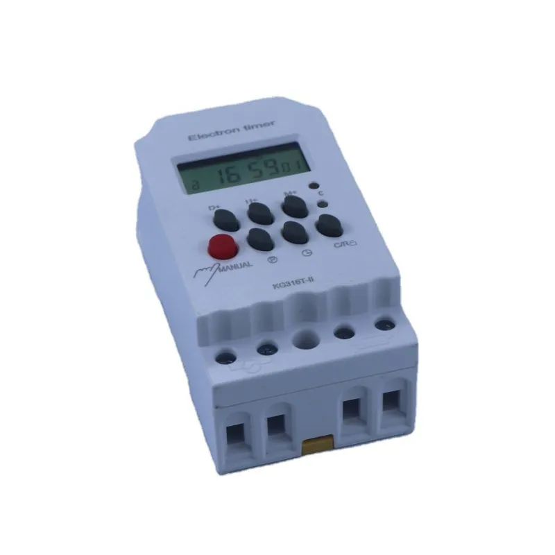 Zeitschaltuhr KG316T-Il 220 V DIN-Schiene LCD Mikrocomputer Elektrischer PowerTime Controller mit Uhr; Spannung: 220 Volt