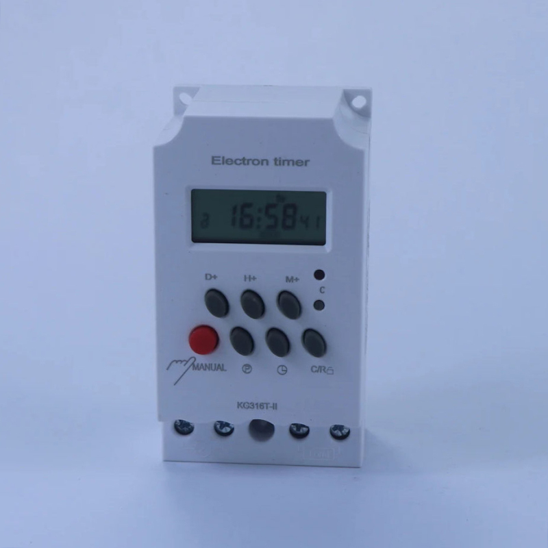 Timer Switch KG316T-Il 220V DIN-Rail LCD Micro-Computer Electric PowerTime Controller with Clock ; Voltage, 220 Volts