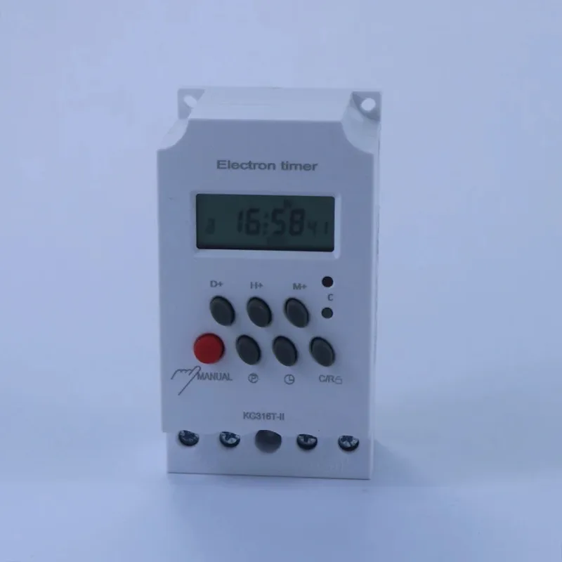 Zeitschaltuhr KG316T-Il 220 V DIN-Schiene LCD Mikrocomputer Elektrischer PowerTime Controller mit Uhr; Spannung: 220 Volt