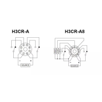 Factory supplied solid-state timer H3CR-A8 24V-48VAC100-240VAC time relay with 8 pins