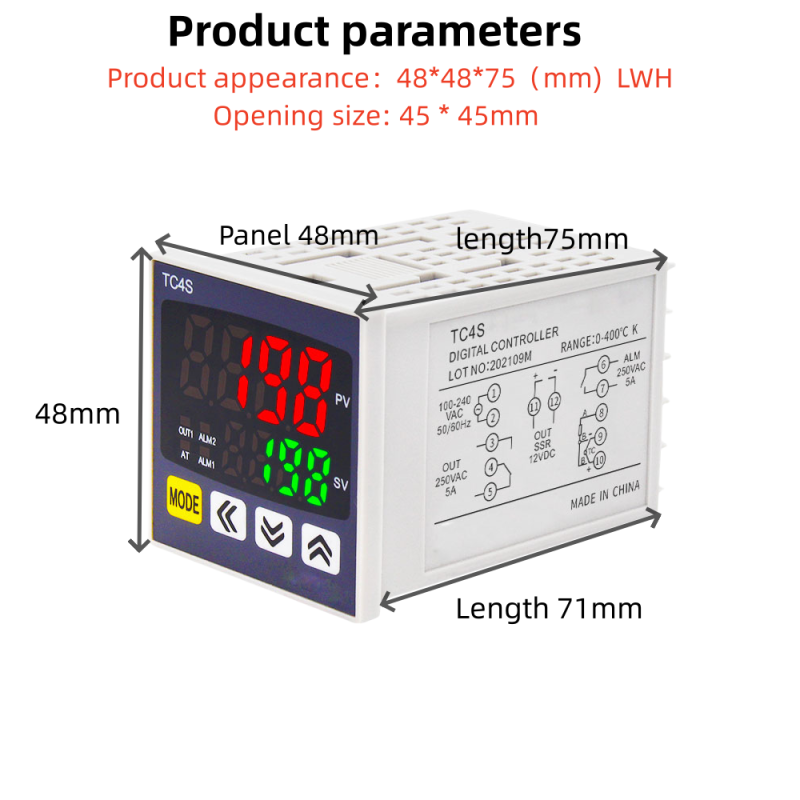 High quality temperature manager temperature controller TC4S dual output
