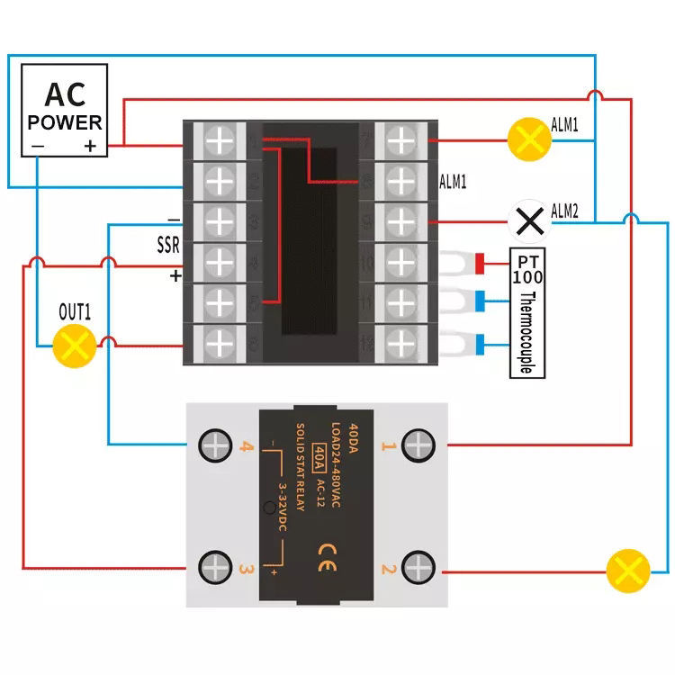 8-годишна директна доставка от производителя на температурен контролер - серия CH - CH102