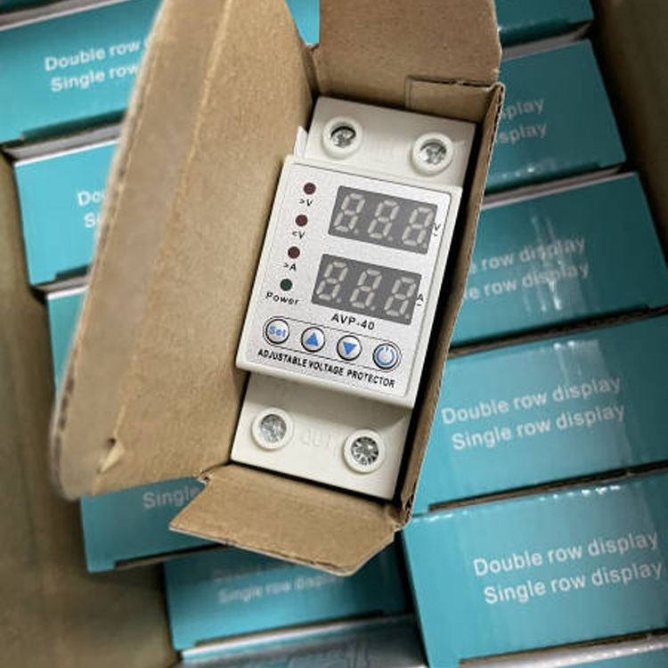AVP-40 active protection voltage relay control undervoltage protector 230V 40A over-voltage and over-current protection device