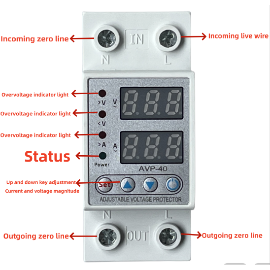Manufacturer's direct 2-year warranty self resetting adjustable voltage and current protector