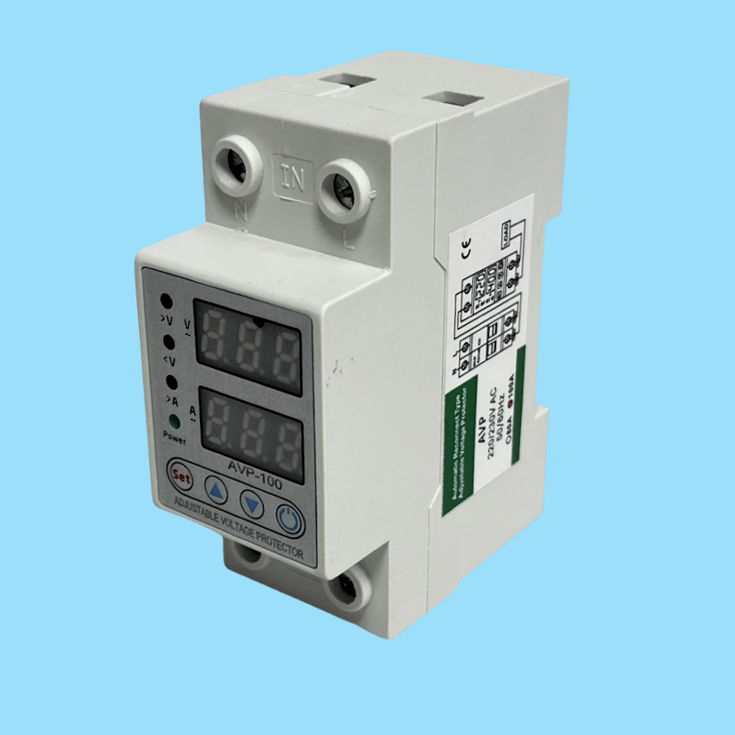 High quality adjustable voltage protector AVP-100 self resetting overvoltage and undervoltage protector