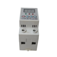 Adjustable overvoltage and undervoltage protection device Din single-phase automatic reconnection protector with voltage display