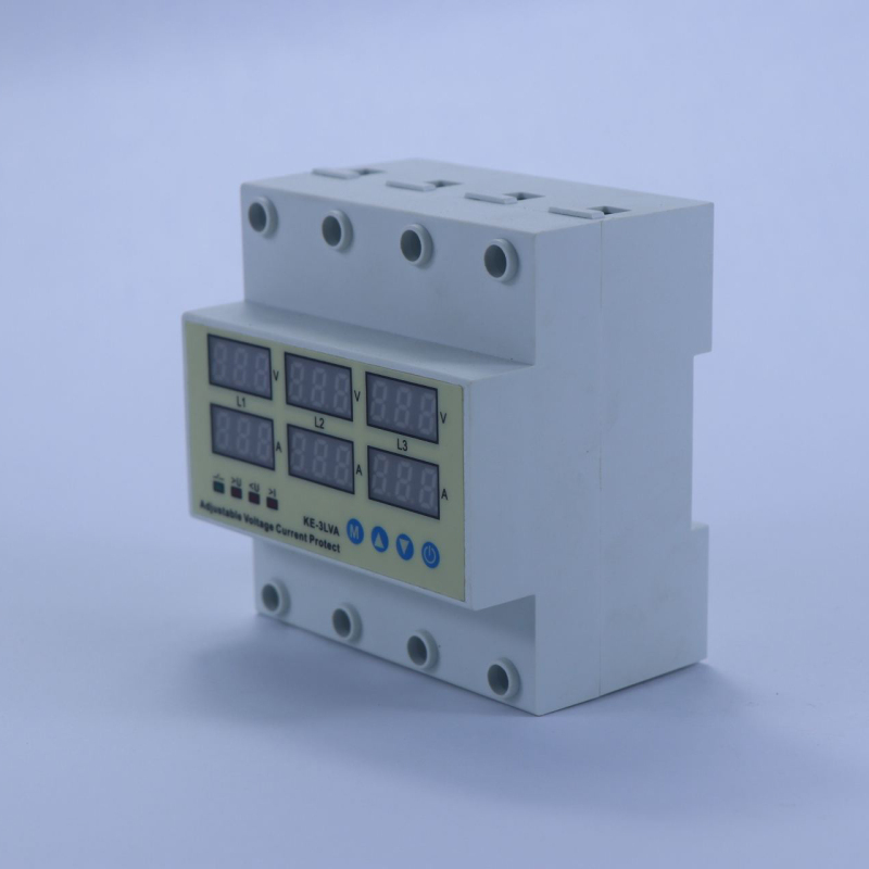 three-phase digital display adjustable current over/under voltage protector