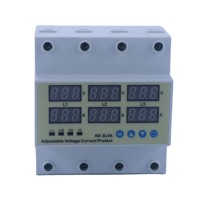 three-phase digital display adjustable current over/under voltage protector