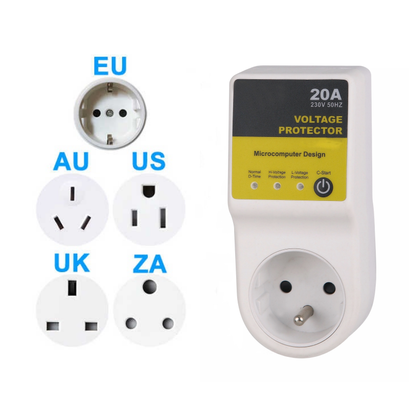 2-year warranty 2166 voltage protector sockets suitable for multiple countries