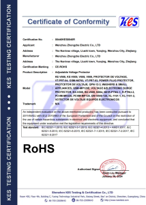 Product RoHS certification