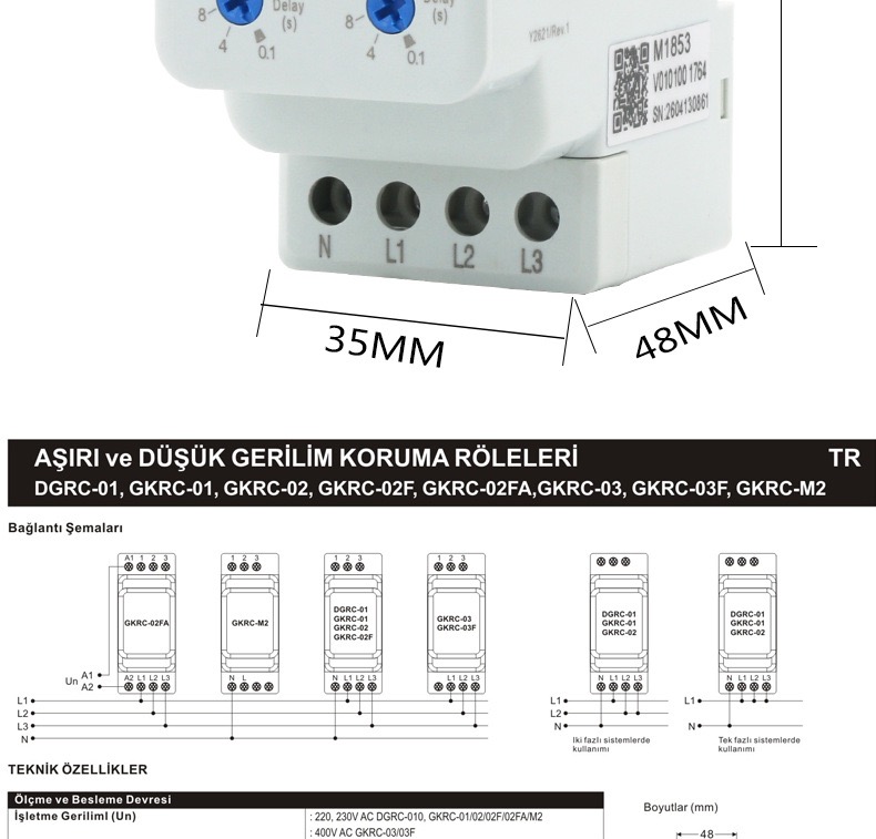 GKRC-02F Phase Sequence Relay