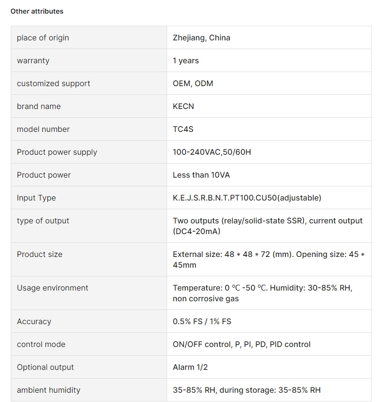 ‌TC4S Thermostat Controller