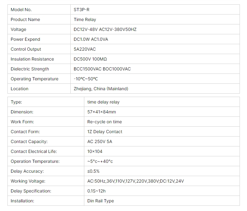 ‌ST3PR Time Relay