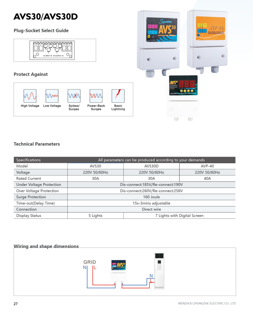 AVS-30A Voltage Protector