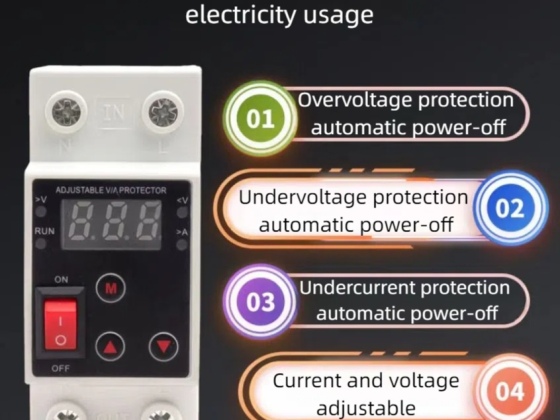 Pelindung tegangan lebih dan tegangan rendah dengan tampilan tunggal yang dapat mengatur ulang sendiri