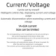 Single display self resetting overvoltage and undervoltage protector