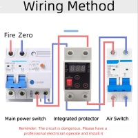 Pelindung tegangan lebih dan tegangan rendah dengan tampilan tunggal yang dapat mengatur ulang sendiri