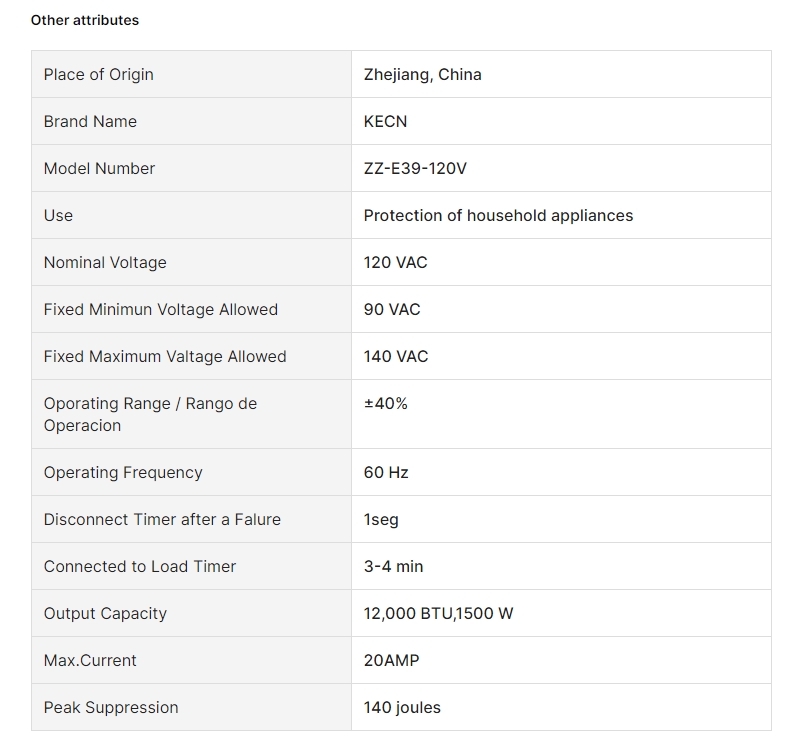 Voltage Stabilizer & Spike Guard‌