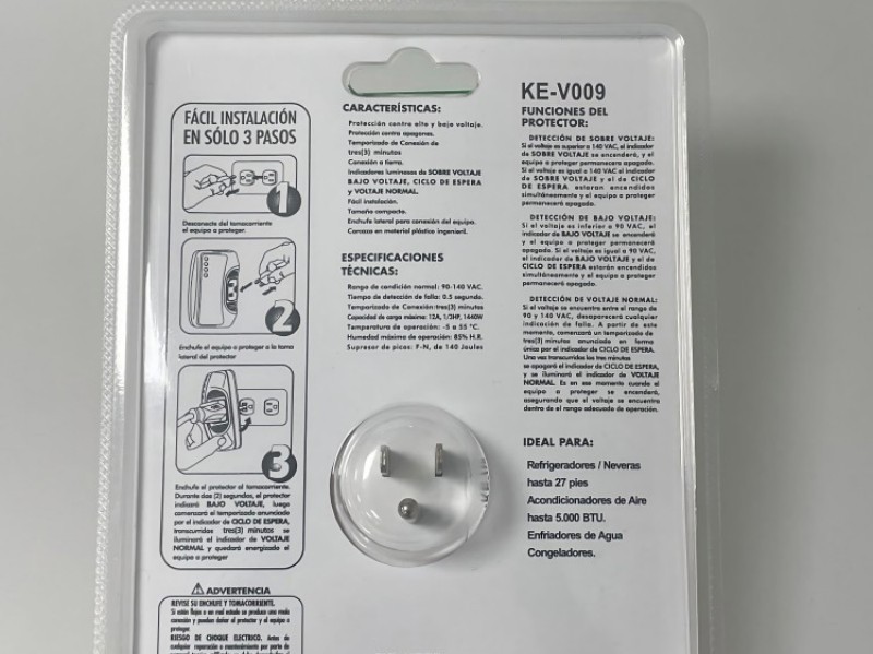 orangeV009-120VPelindung tegangan Amerika