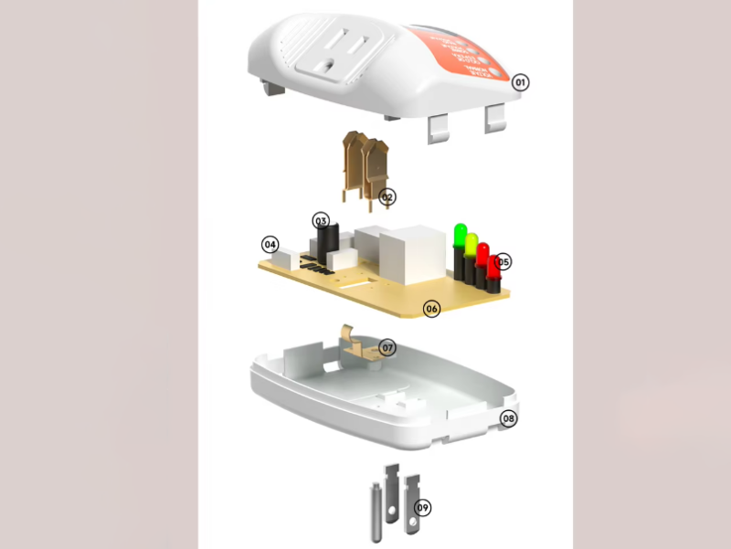 orangeV009-120VPelindung tegangan Amerika