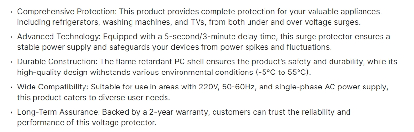 Universal Voltage Protector
