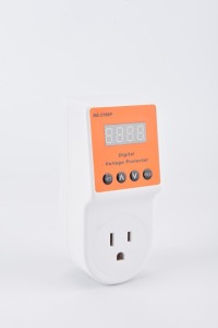 2166P American plug with display adjustable voltage protector