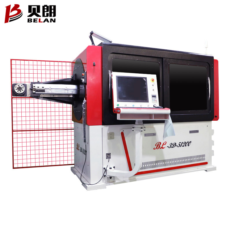 Head Rotation 3D CNC Metal Wire Bending Machine 5-12mm