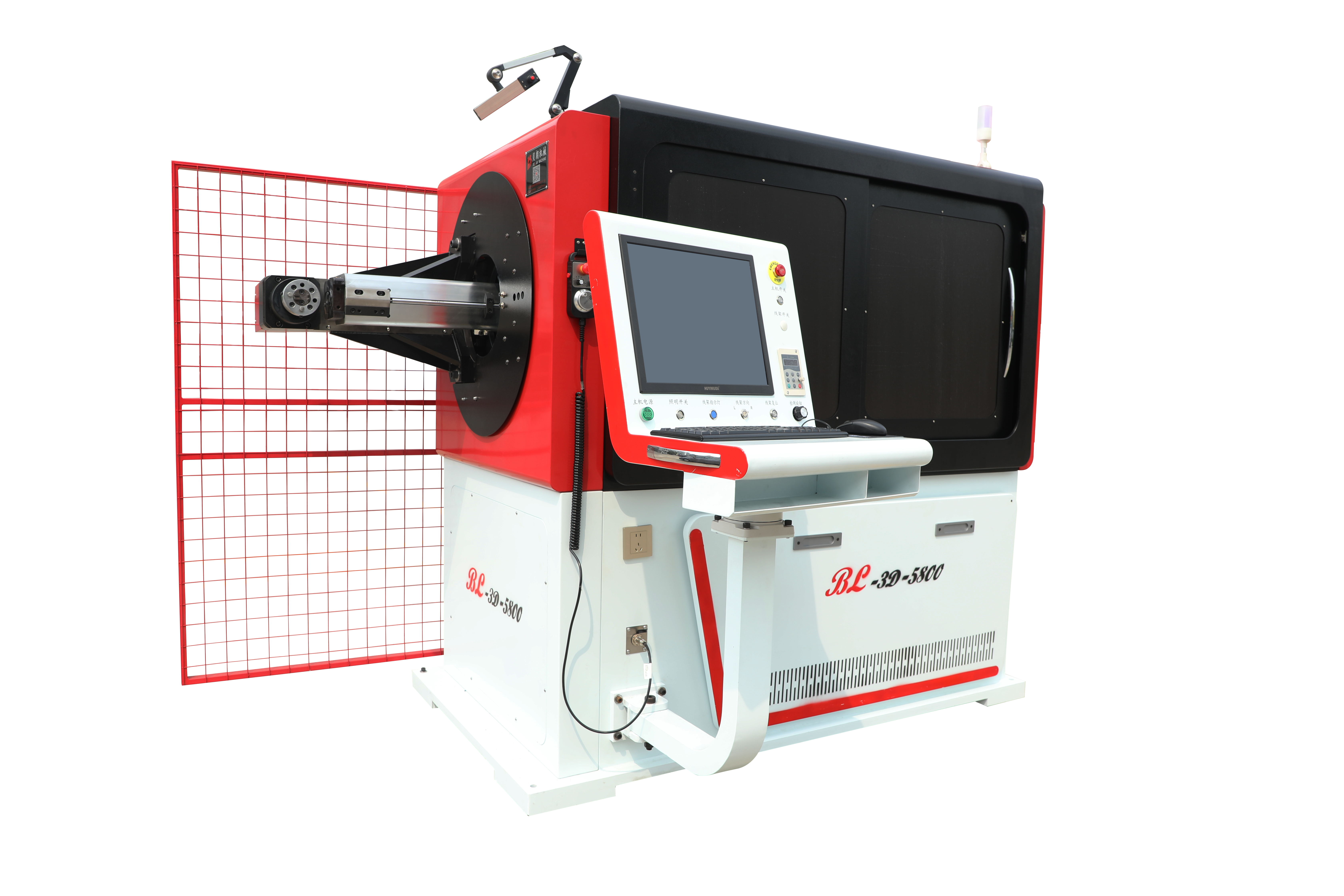Double ended wire bending machine