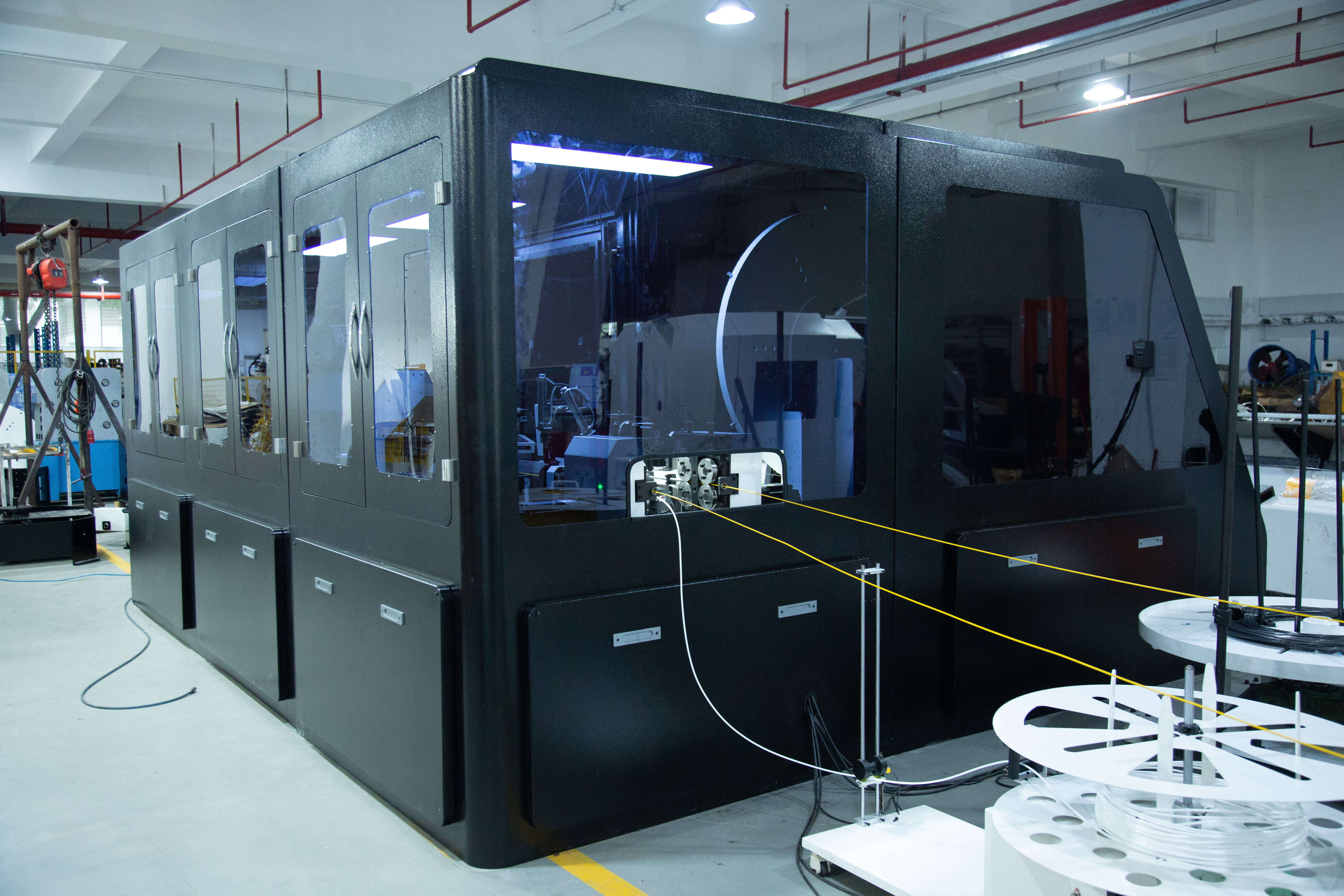 Car seat backrest mesh forming machine