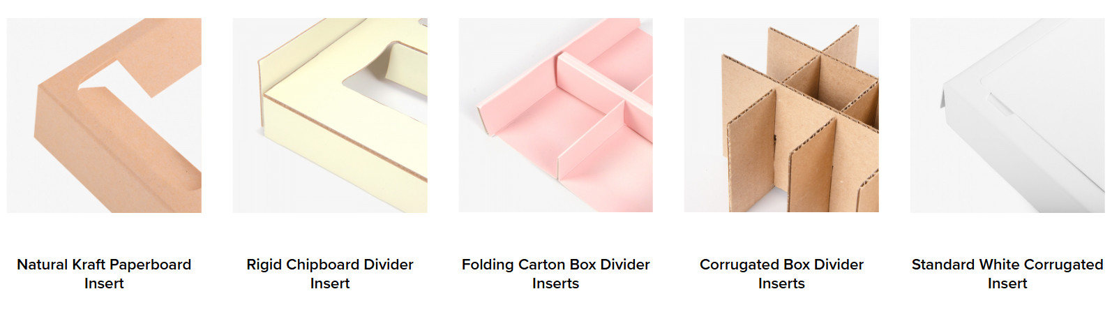 cardboard inserts